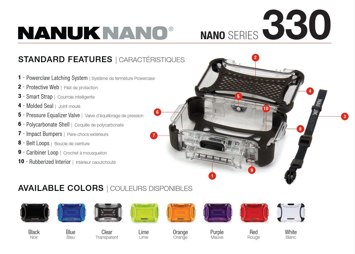 Nanuk Nano 330 Case (Clear)