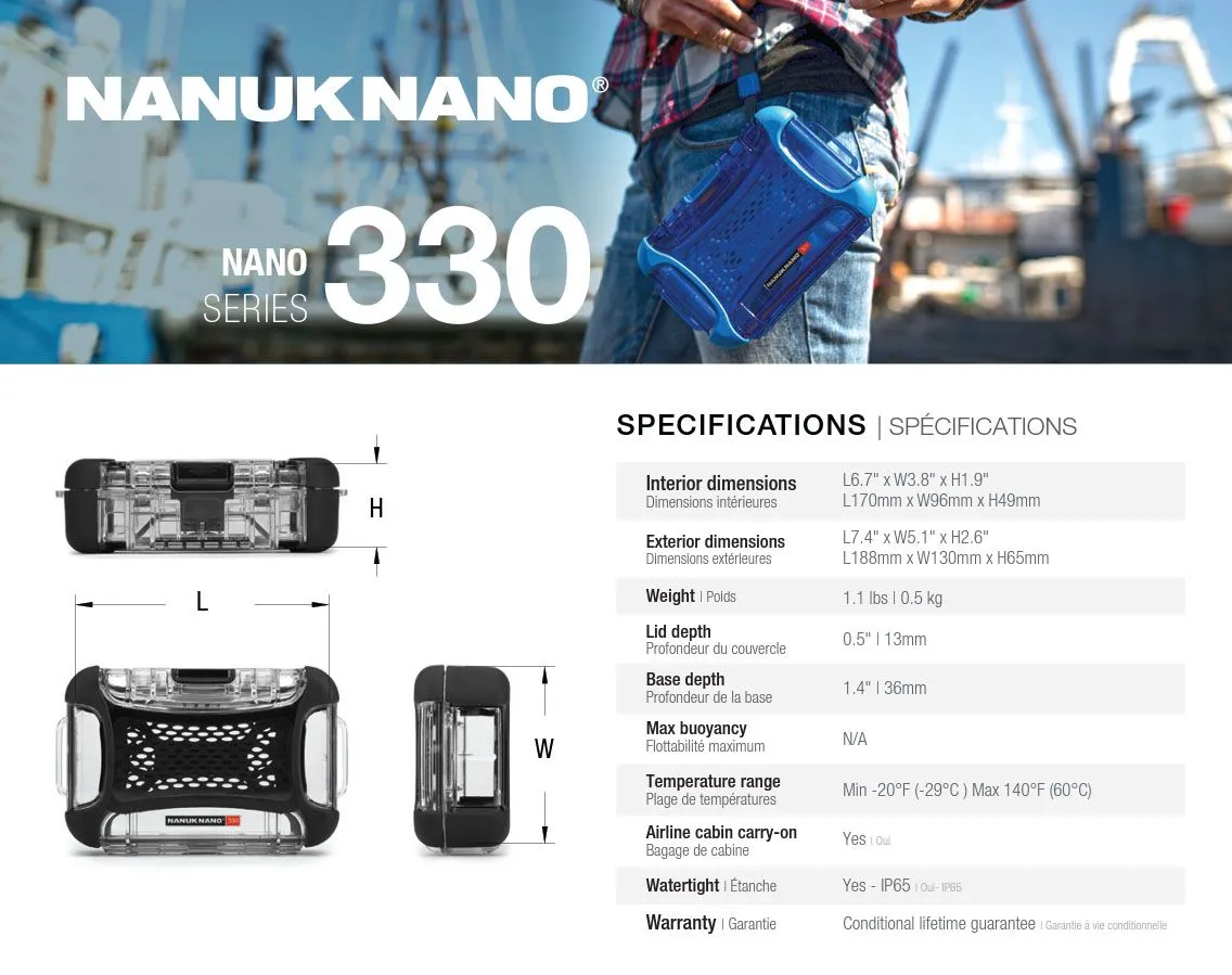 Nanuk Nano 330 Case (Clear)