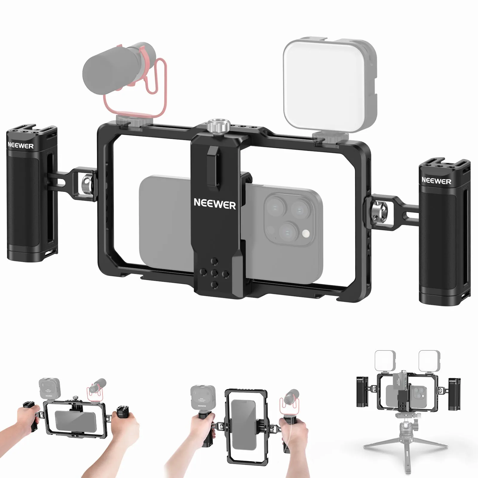 NEEWER PA009 Upgraded Phone Rig Vlogging Kit