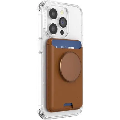 New - PopSockets Plant Leather PopWallet  with PopGrip Cell Phone Grip and Stand with