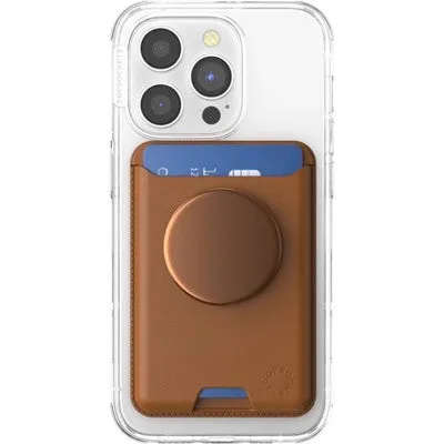 New - PopSockets Plant Leather PopWallet  with PopGrip Cell Phone Grip and Stand with