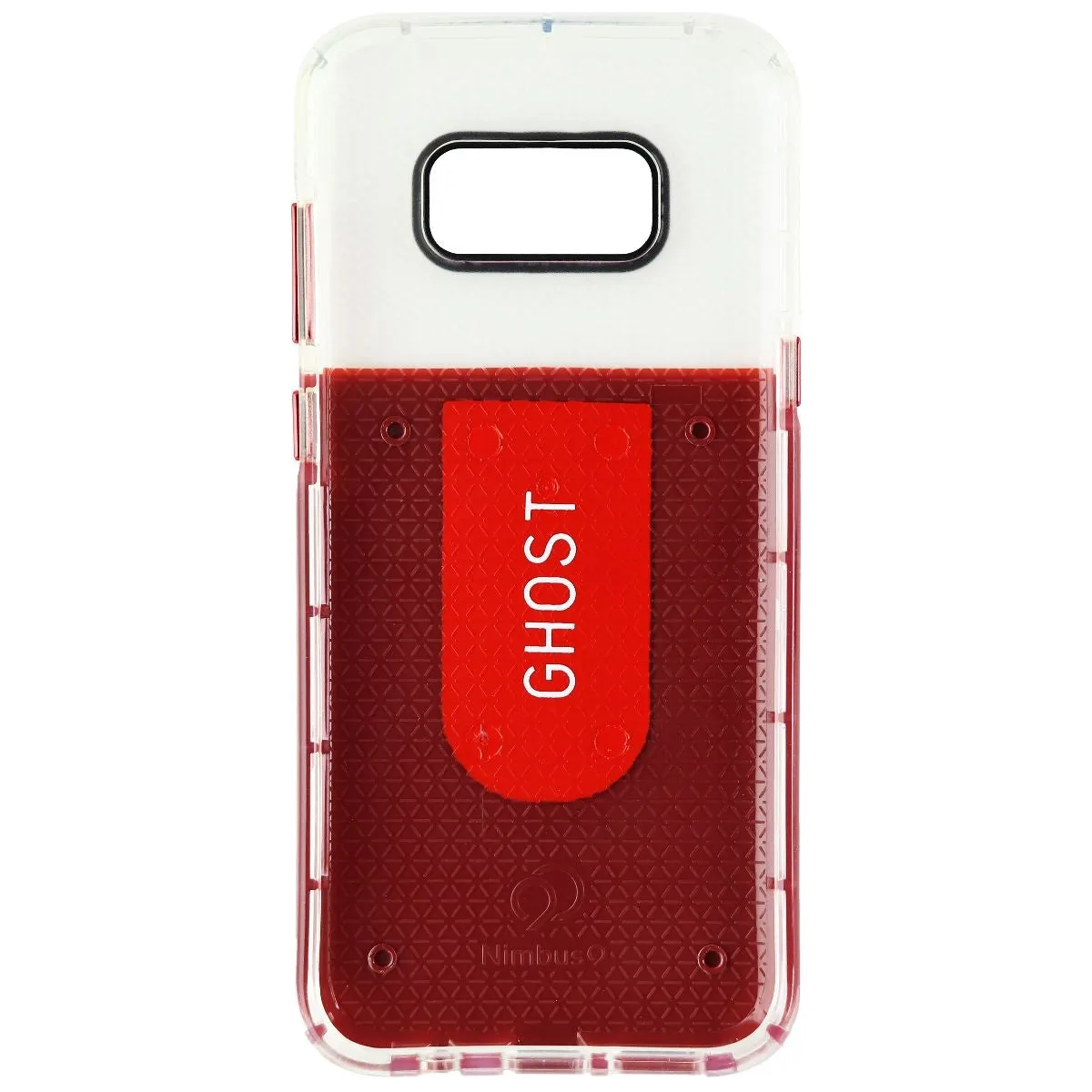 Nimbus9 Ghost Case with Car Vent Mount for Samsung Galaxy (S8 ) - Red & Clear