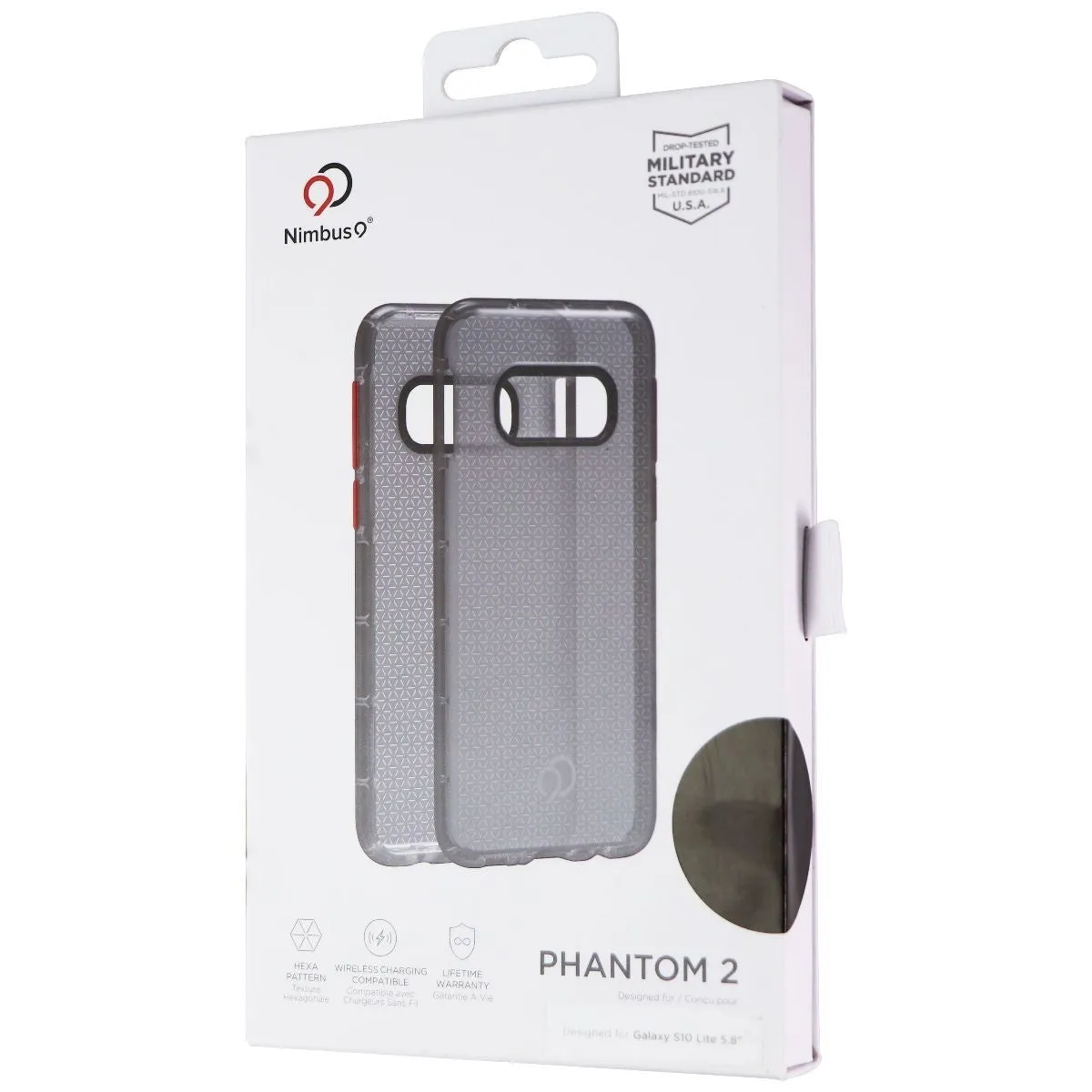 Nimbus9 Phantom 2 Series Case for Samsung Galaxy S10e (5.8) - Carbon / Clear