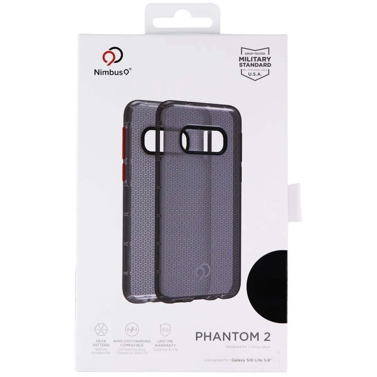 Nimbus9 Phantom 2 Series Case for Samsung Galaxy S10e (5.8) - Carbon / Clear