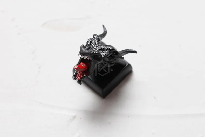 Novelty Shine Through Keycaps 3d printed print printing pla dragon custom mechanical keyboards light Cherry MX compatible