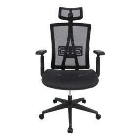 Office Chair High Back Desk Chair with 2D Adjustable Headrest and 3D Armrest