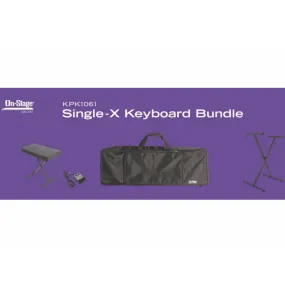 On-Stage KPK1061 Single-X Keyboard Accessories Bundle