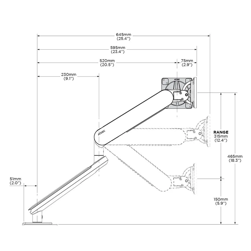 Ora Articulated Monitor Arm