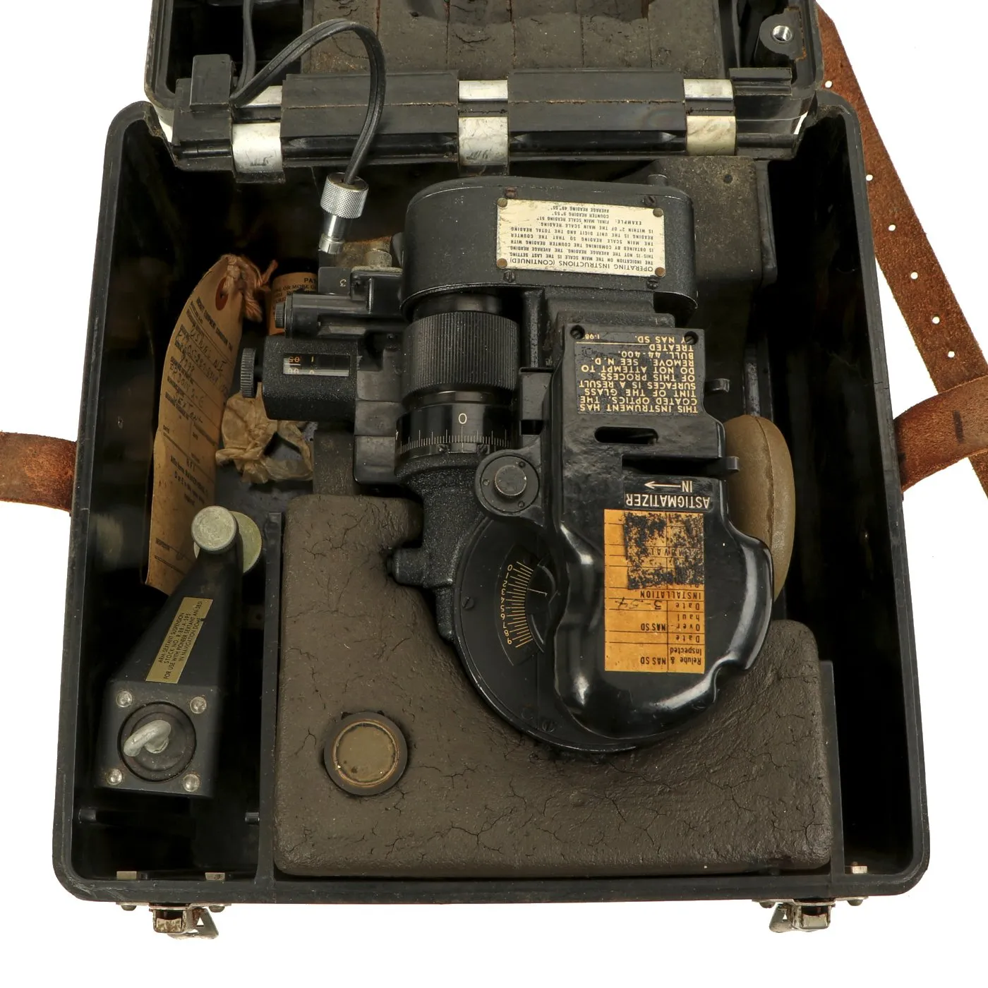 Original U.S. WWII USAAF Bomber Bubble Sextant AN-5851-1 in Bakelite Transit Case - Dated 1944