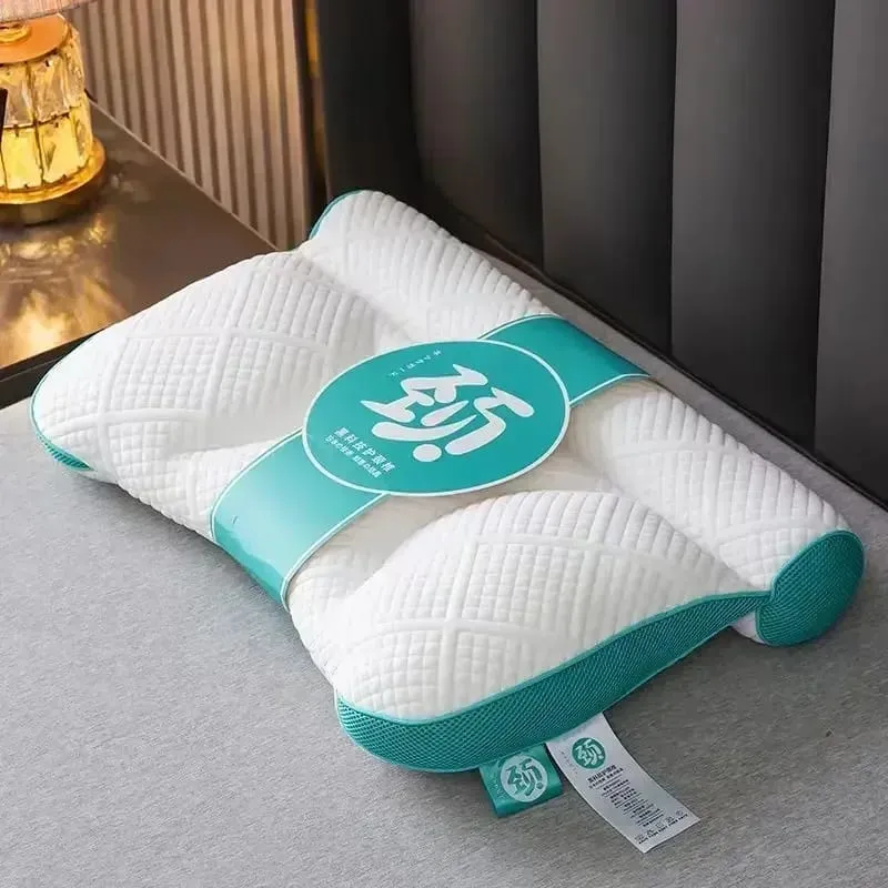 Orthopedic Bed Pillow Ergonomic Cervical Support Anti-traction Goose Down Pillow 40x58cm