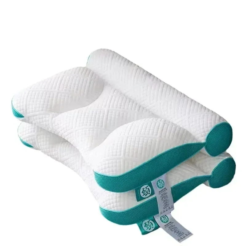 Orthopedic Bed Pillow Ergonomic Cervical Support Anti-traction Goose Down Pillow 40x58cm