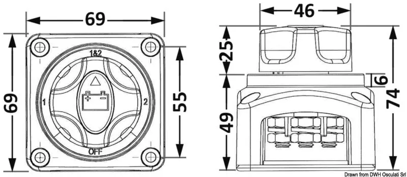 Osculati Battery Switch