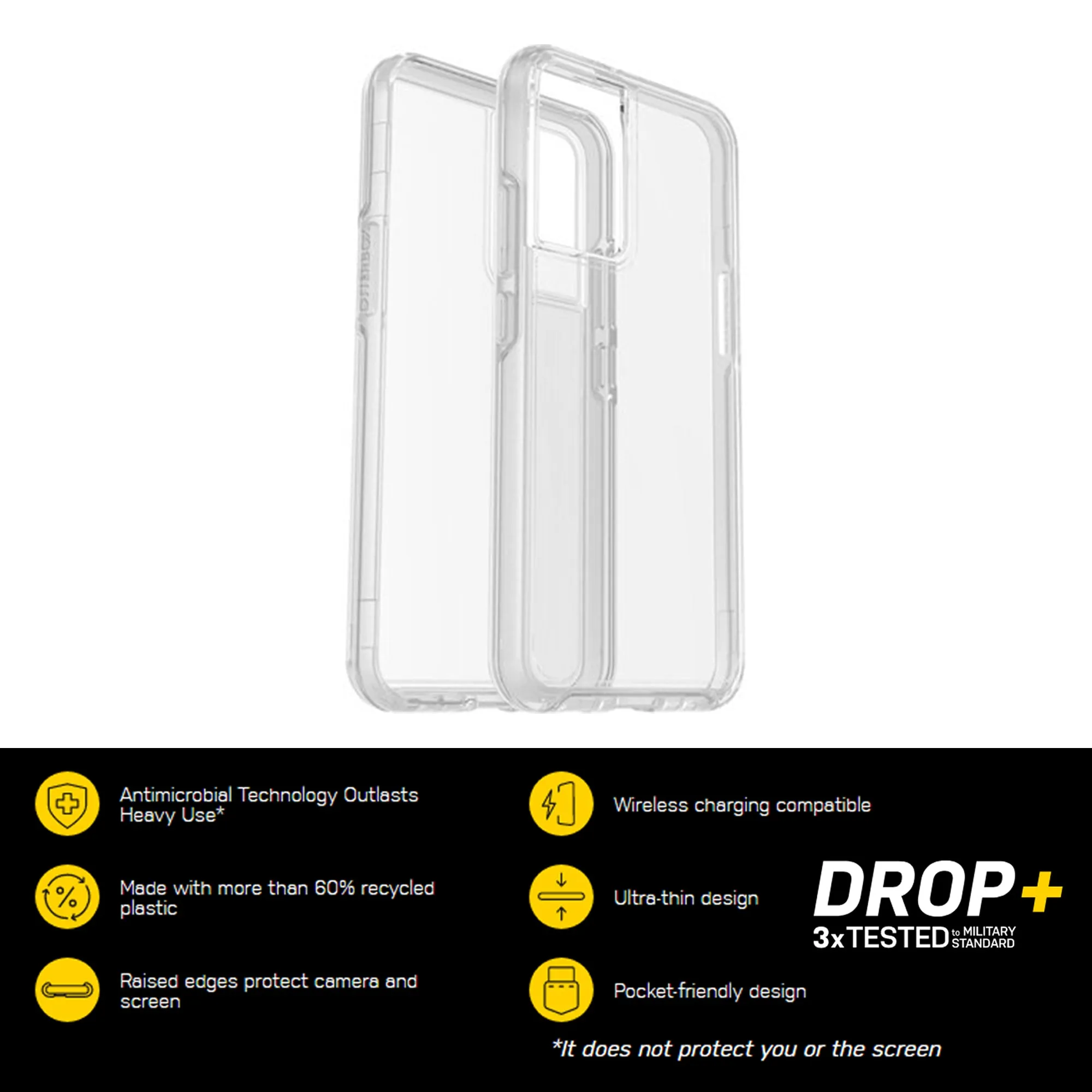 Otterbox Symmetry Clear Series Case for Samsung Galaxy S22 Plus - Clear (Barcode: 840104296646 )