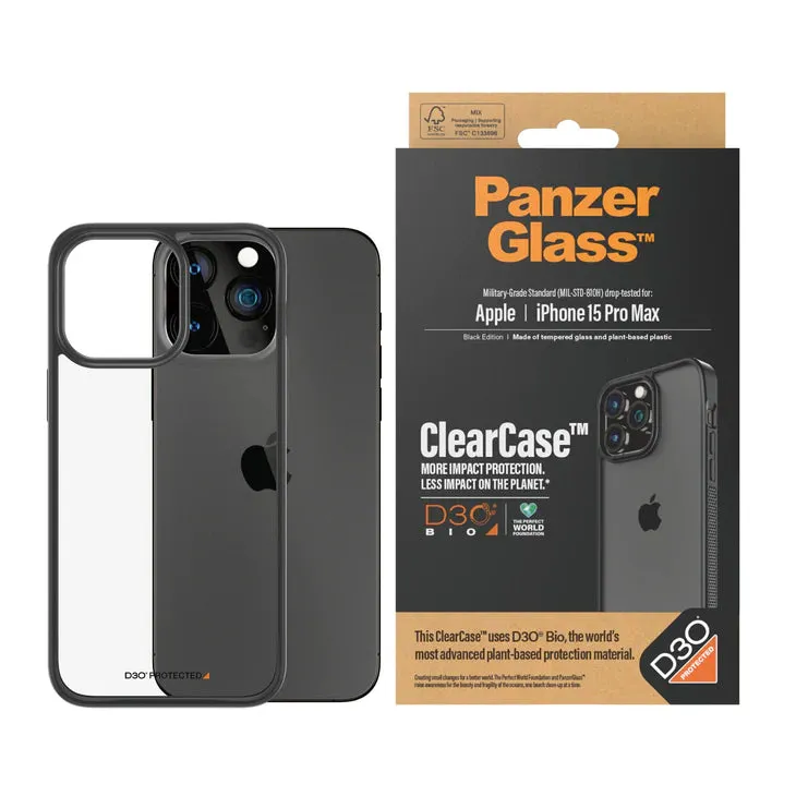 PanzerGlass Clear Case with D3O for iPhone 15 Series