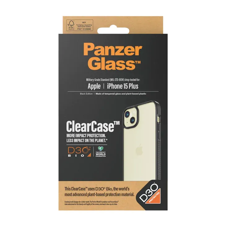 PanzerGlass Clear Case with D3O for iPhone 15 Series