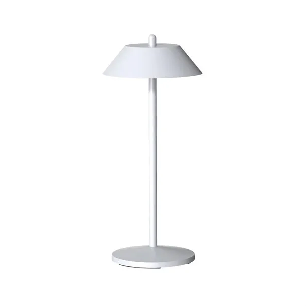 Pirlo White LED Rechargeable Table Lamp - VV4497