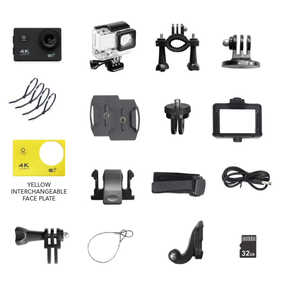 Platinum 4K Sports Cam - Action Cam with 10  Mounts Included, Long Battery Life