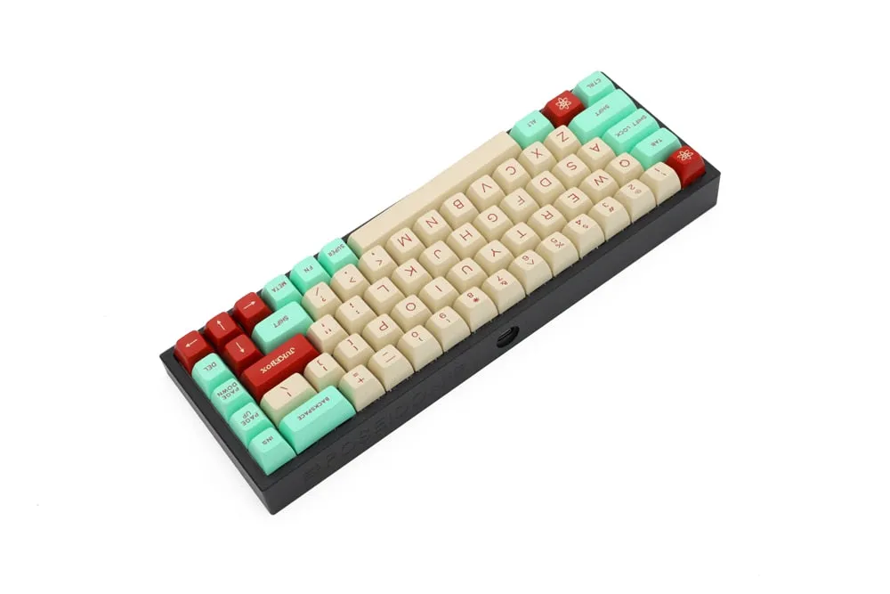 Poseidon PSD68 LE Case Anodized Aluminium case custom mechanical keyboard black silver Blue Red bm68