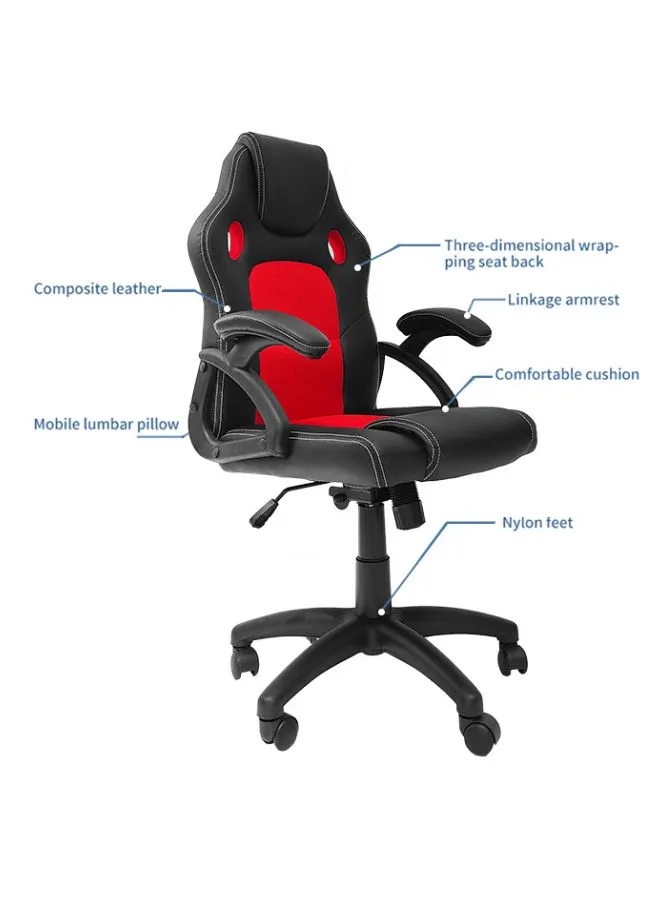 Pro Gaming Chair - Adjustable High Back, PC Office PU Leather, Ergonomic Design, Comfortable Armrest and Headrest