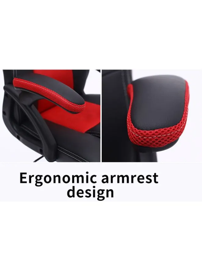 Pro Gaming Chair - Adjustable High Back, PC Office PU Leather, Ergonomic Design, Comfortable Armrest and Headrest