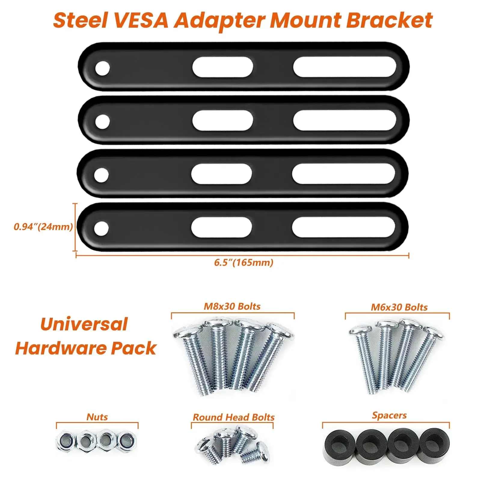 PUTORSEN VESA Adapter Mount Bracket Kit for Screens 32 to 55 inch LCD LED TV