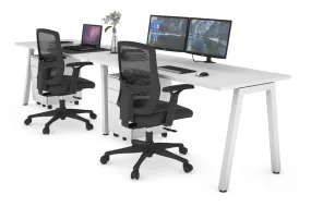 Quadro 2 Person Run Office Workstation [1400L x 700W]