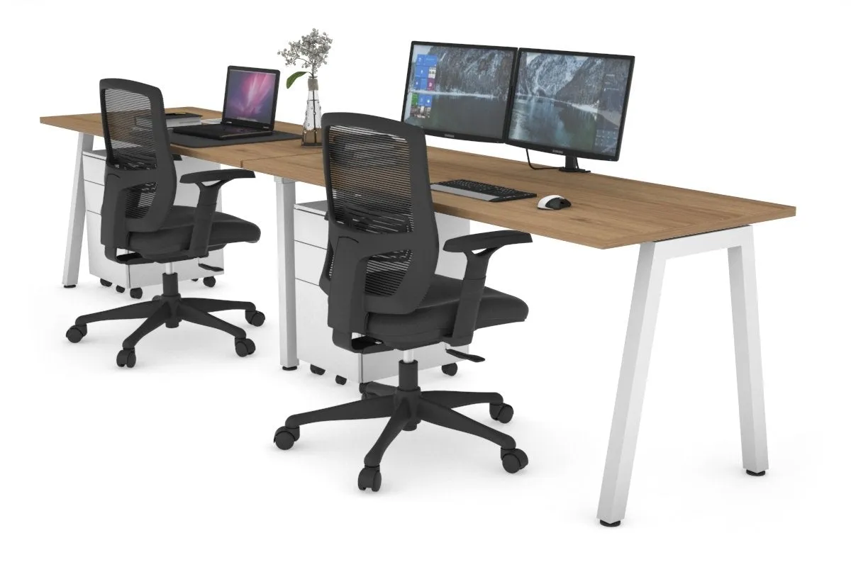 Quadro 2 Person Run Office Workstation [1800L x 700W]