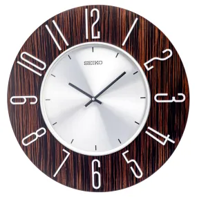 QXA800B Wooden Toned Decor Clock