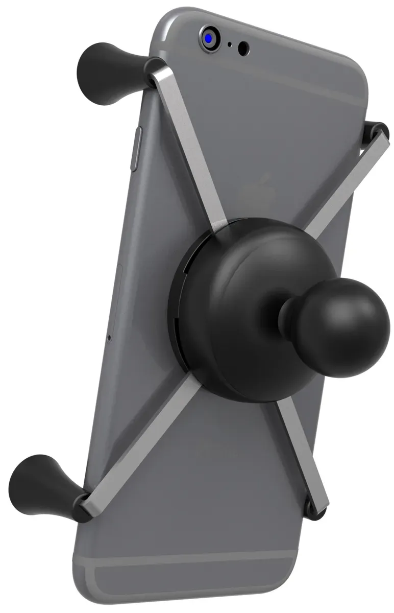 RAM® X-Grip® Large Phone Holder with Ball – Powder-Coated Aluminum - P/N: RAM-HOL-UN10BU