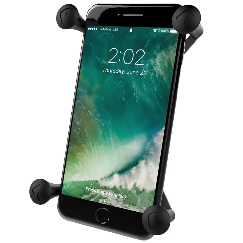 RAM® X-Grip® Large Phone Holder with Ball – Powder-Coated Aluminum - P/N: RAM-HOL-UN10BU