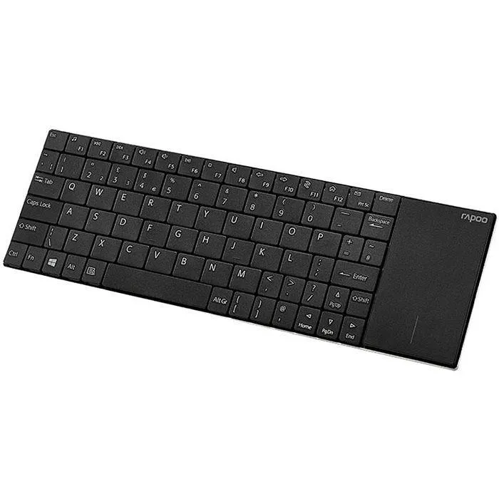 Rapoo E2710 Wireless Milti-Media Touchpad Keyboard Black