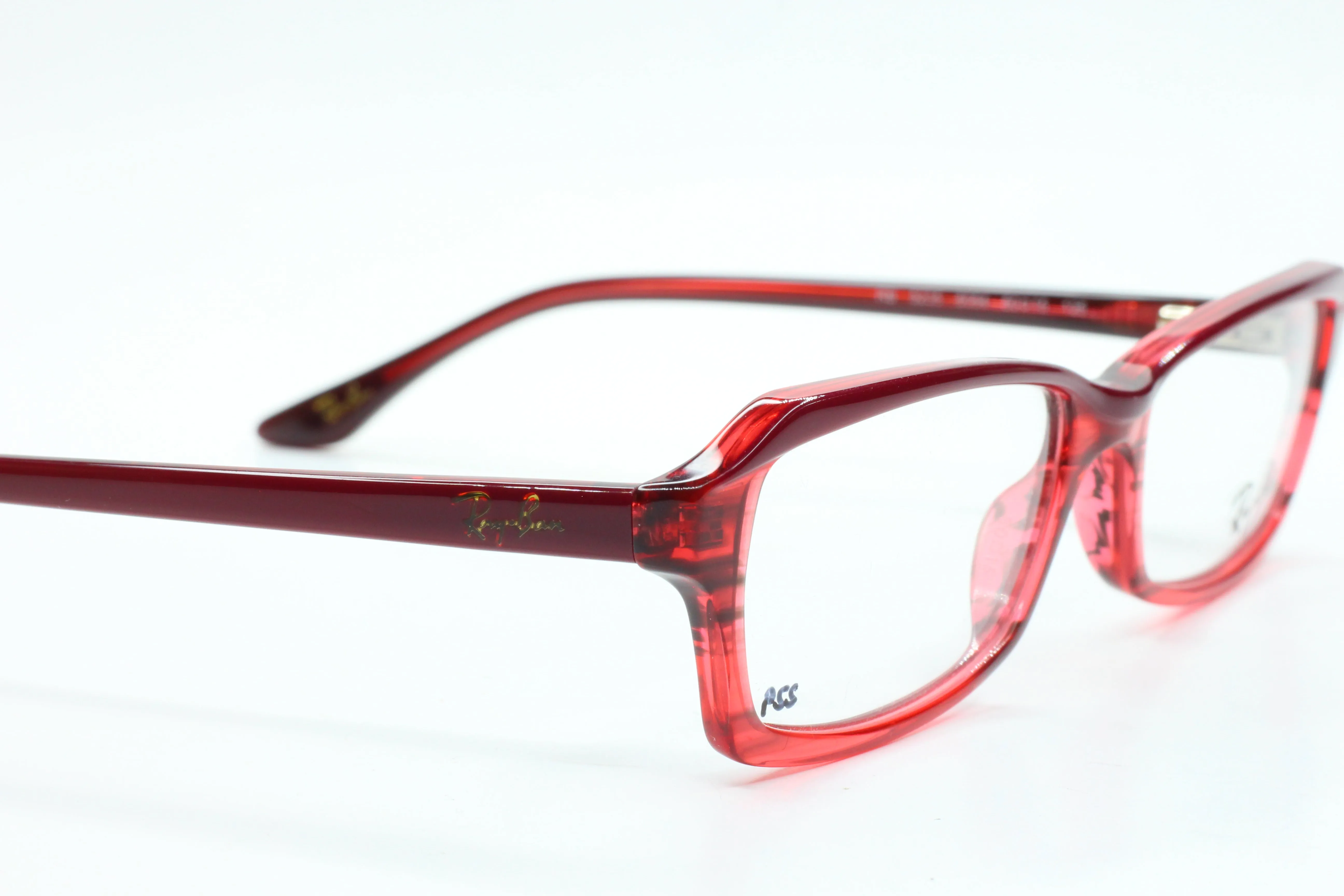 Ray-Ban RB5235 5054 Wine Red Clear Designer Italy Eyeglasses