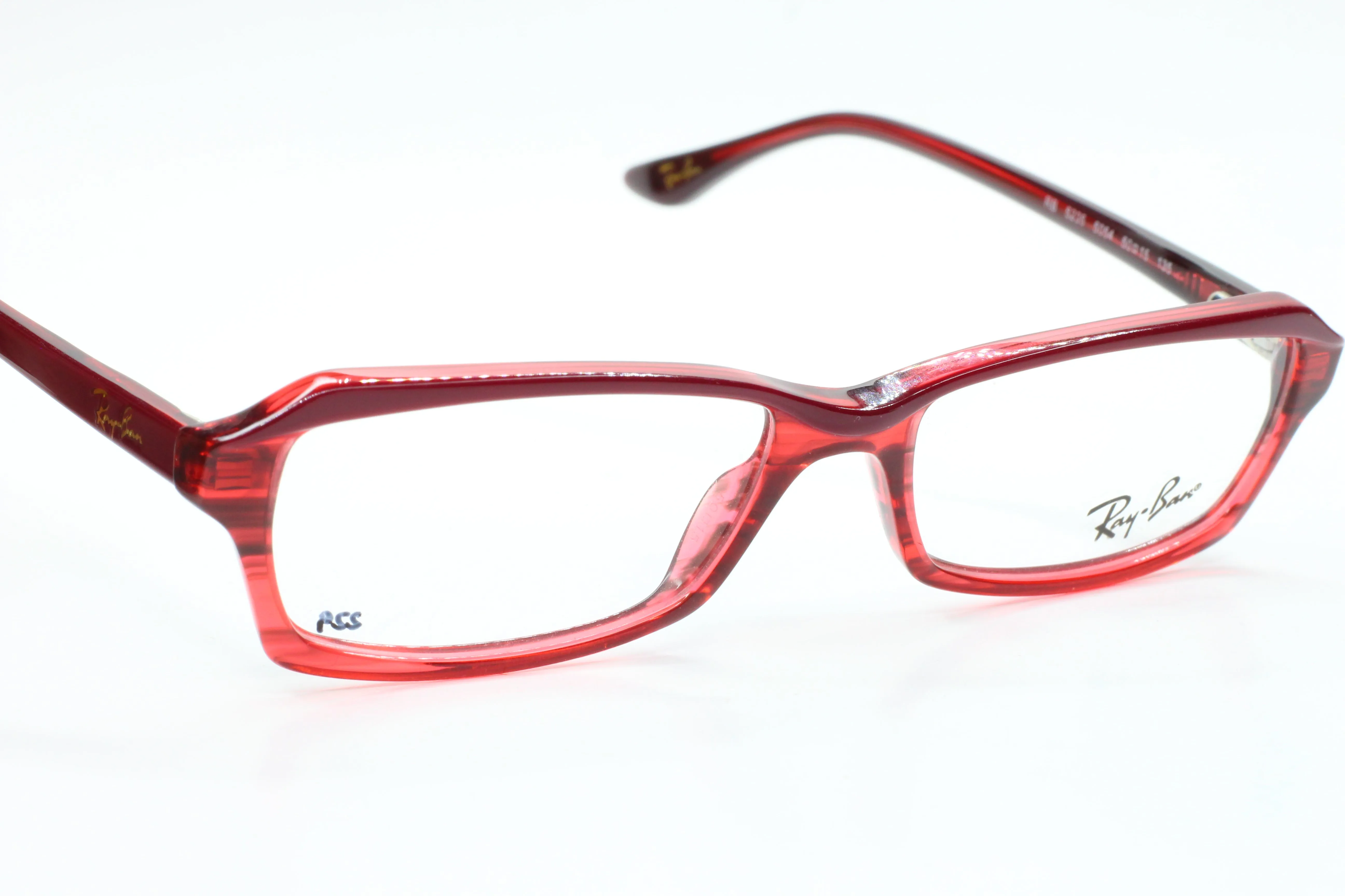 Ray-Ban RB5235 5054 Wine Red Clear Designer Italy Eyeglasses