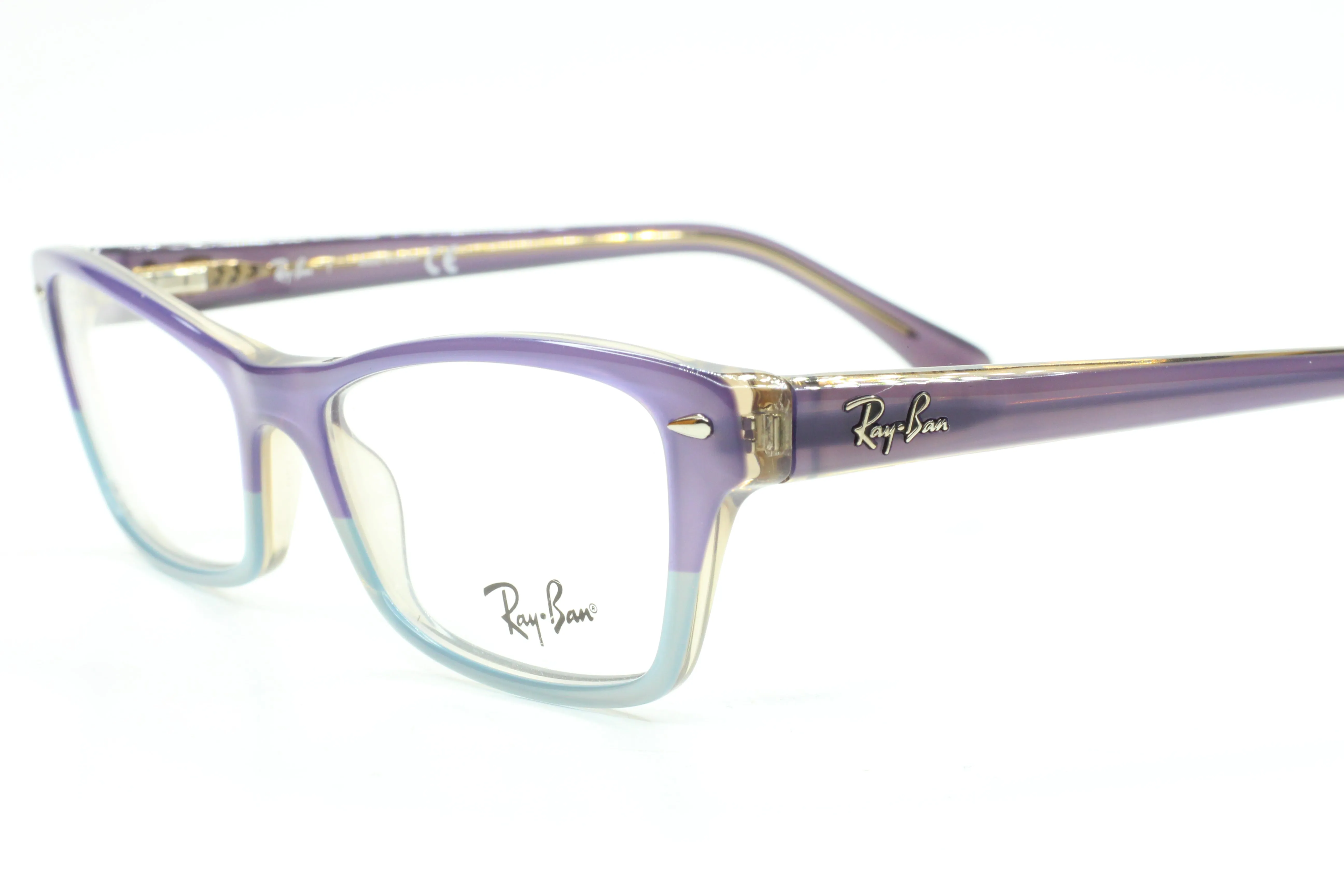 Ray-Ban RB5256 5107 Lavender Gray Fade Designer Italy Eyeglasses