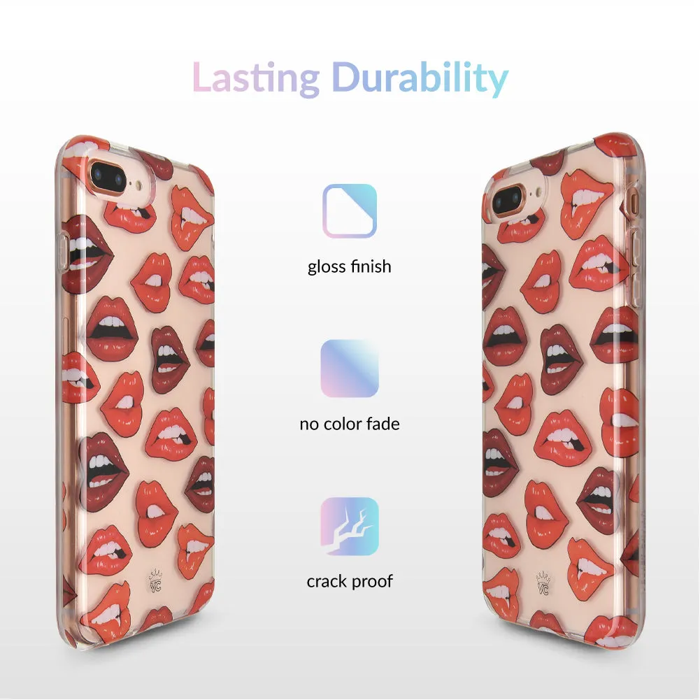 Red Lips iPhone Clear Case