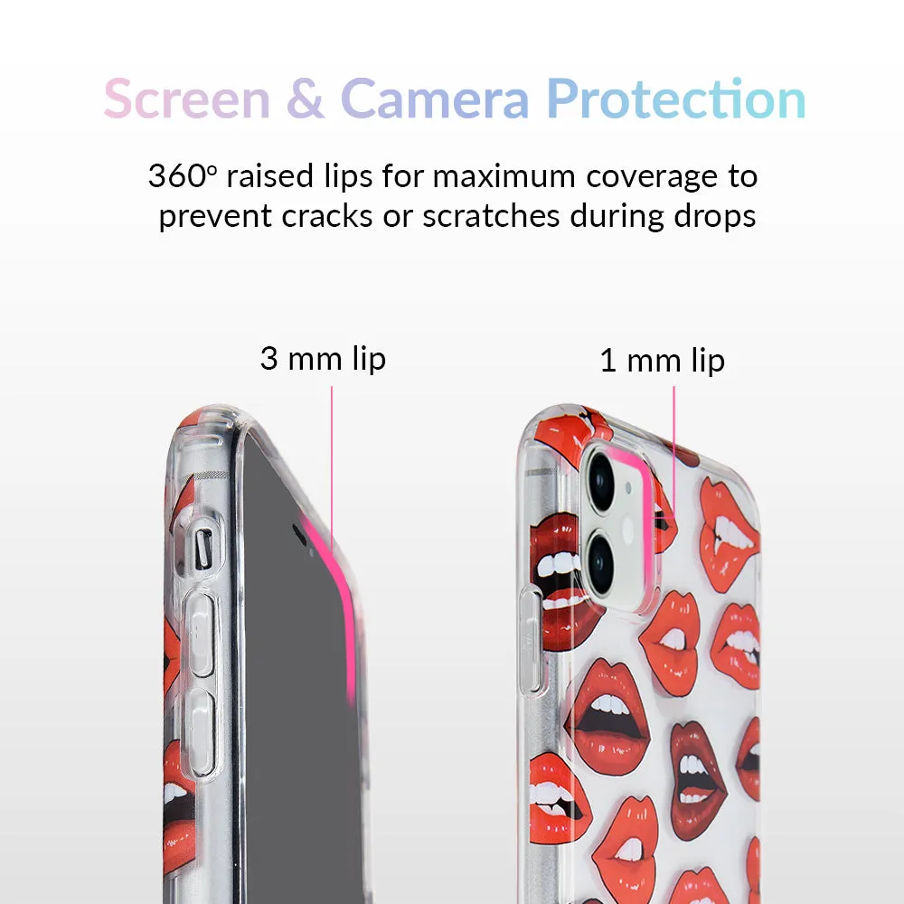 Red Lips iPhone Clear Case