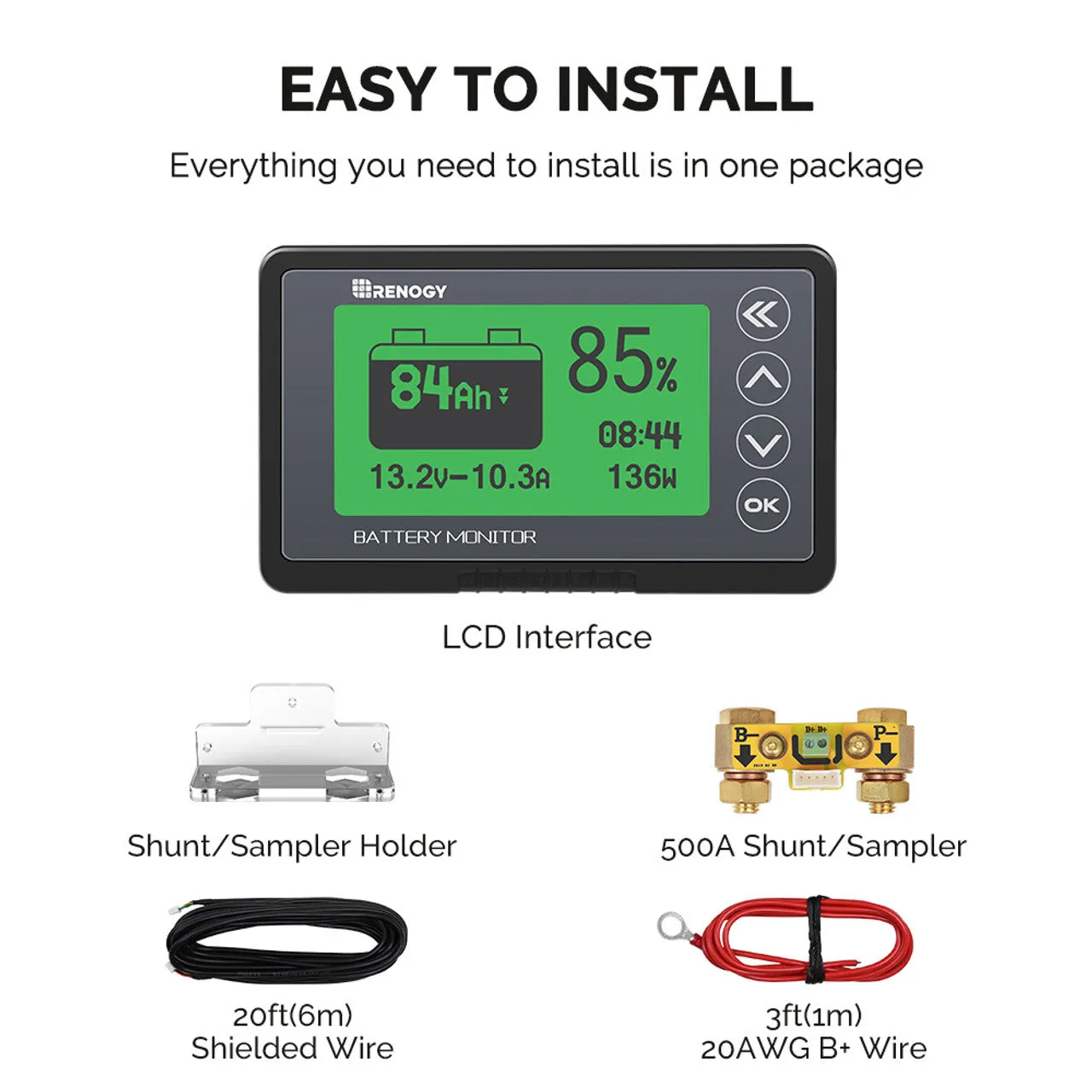 Renogy RBM500 - 500A Battery Monitor