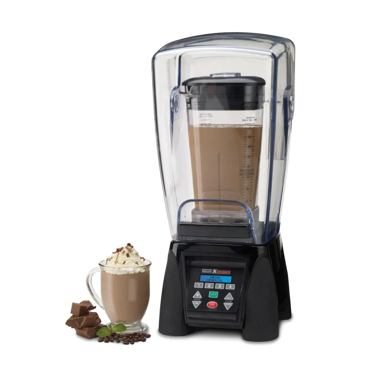 Reprogrammable HI-Power Blender With Sound Enclosure MX1500XTX 64OZ