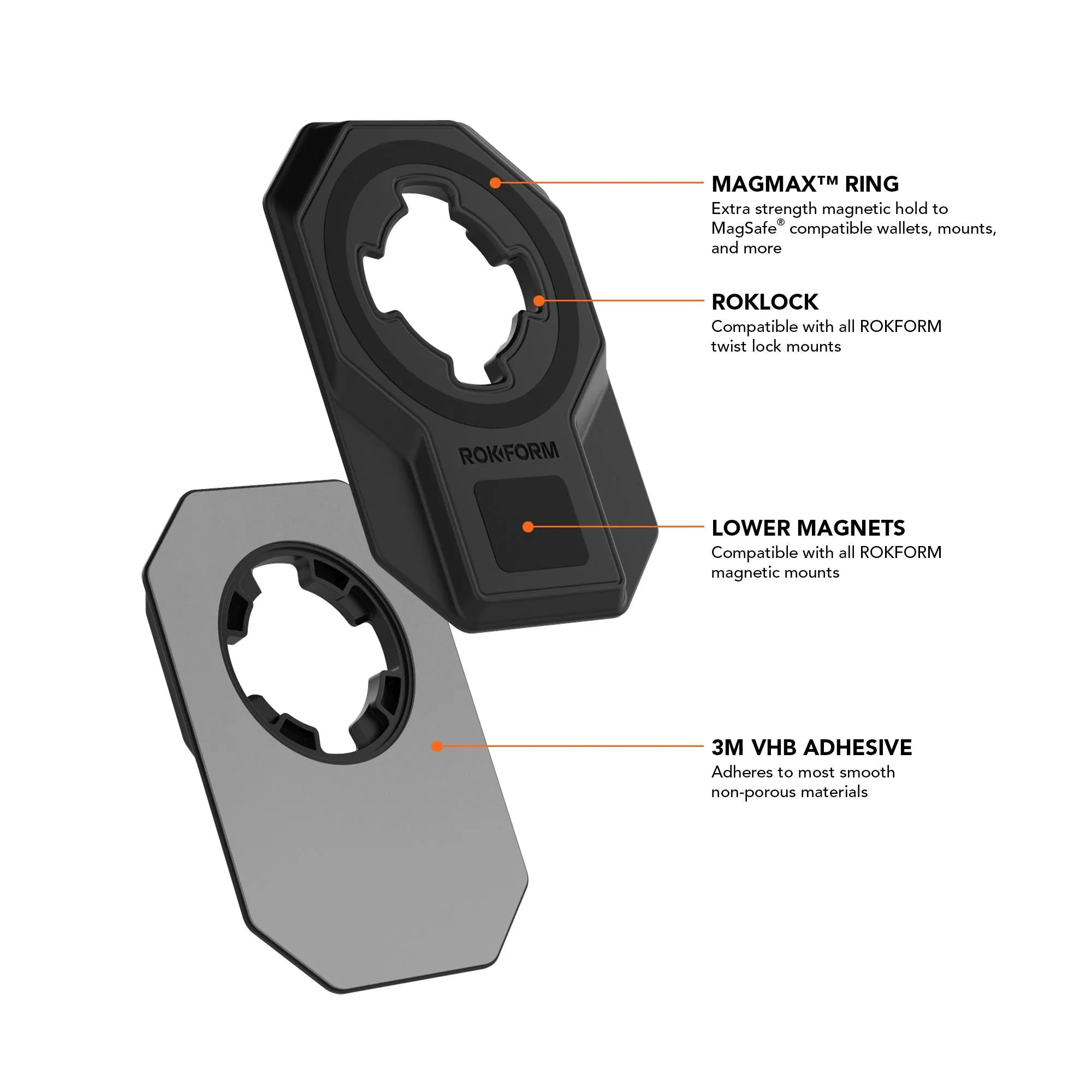 Rokform Universal Adapter MagSafe Phone Mount