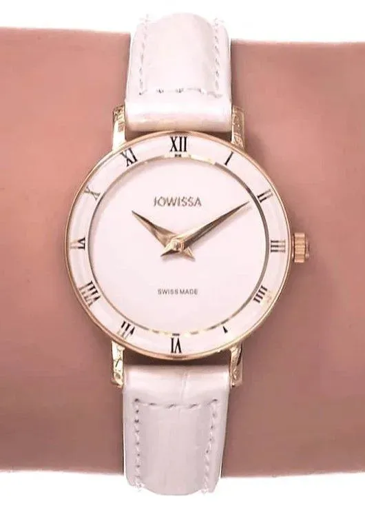 Roma Swiss Ladies Watch Gold White Finish J2.276.S