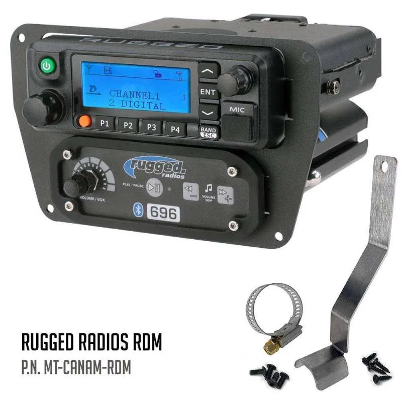 Rugged Radios Can-Am Commander Intercom and Radio Mount - Motorola CM300D / Vertex VX2200