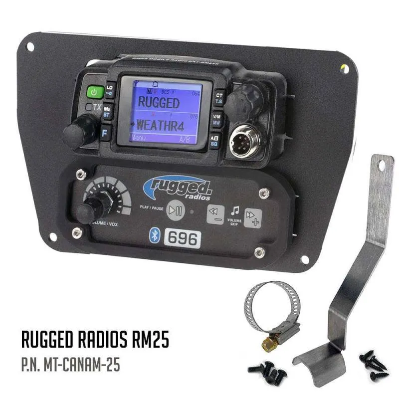 Rugged Radios Can-Am Commander Intercom and Radio Mount - Motorola CM300D / Vertex VX2200