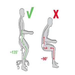 Salli Slim Basic Two-part Saddle Seat Chair Stool (Finland Brand)