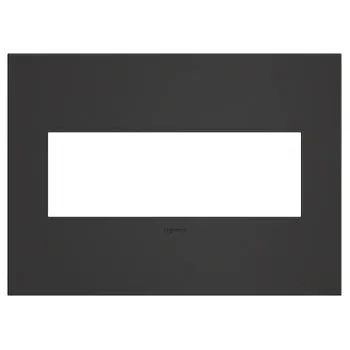 Satin Black, 4-Gang  Wall Plate