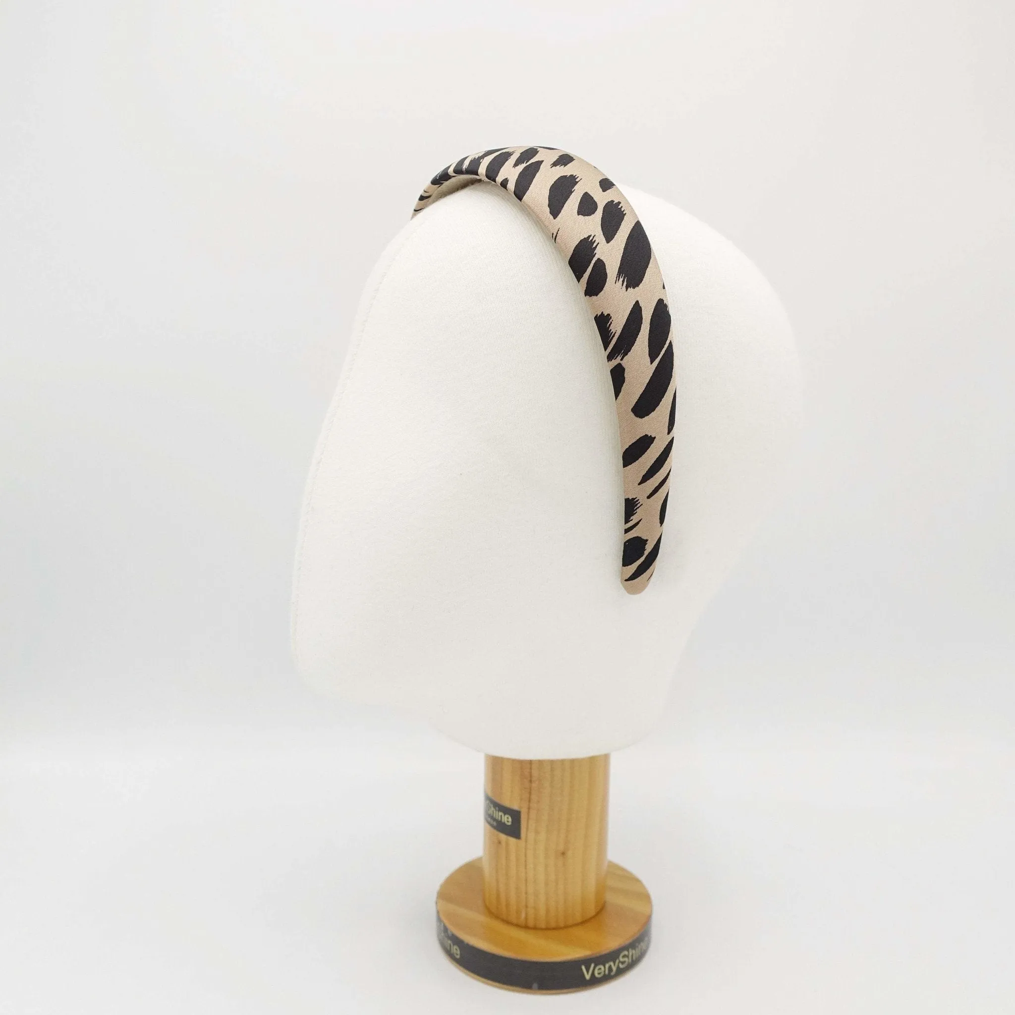 satin brush stroke padded headband