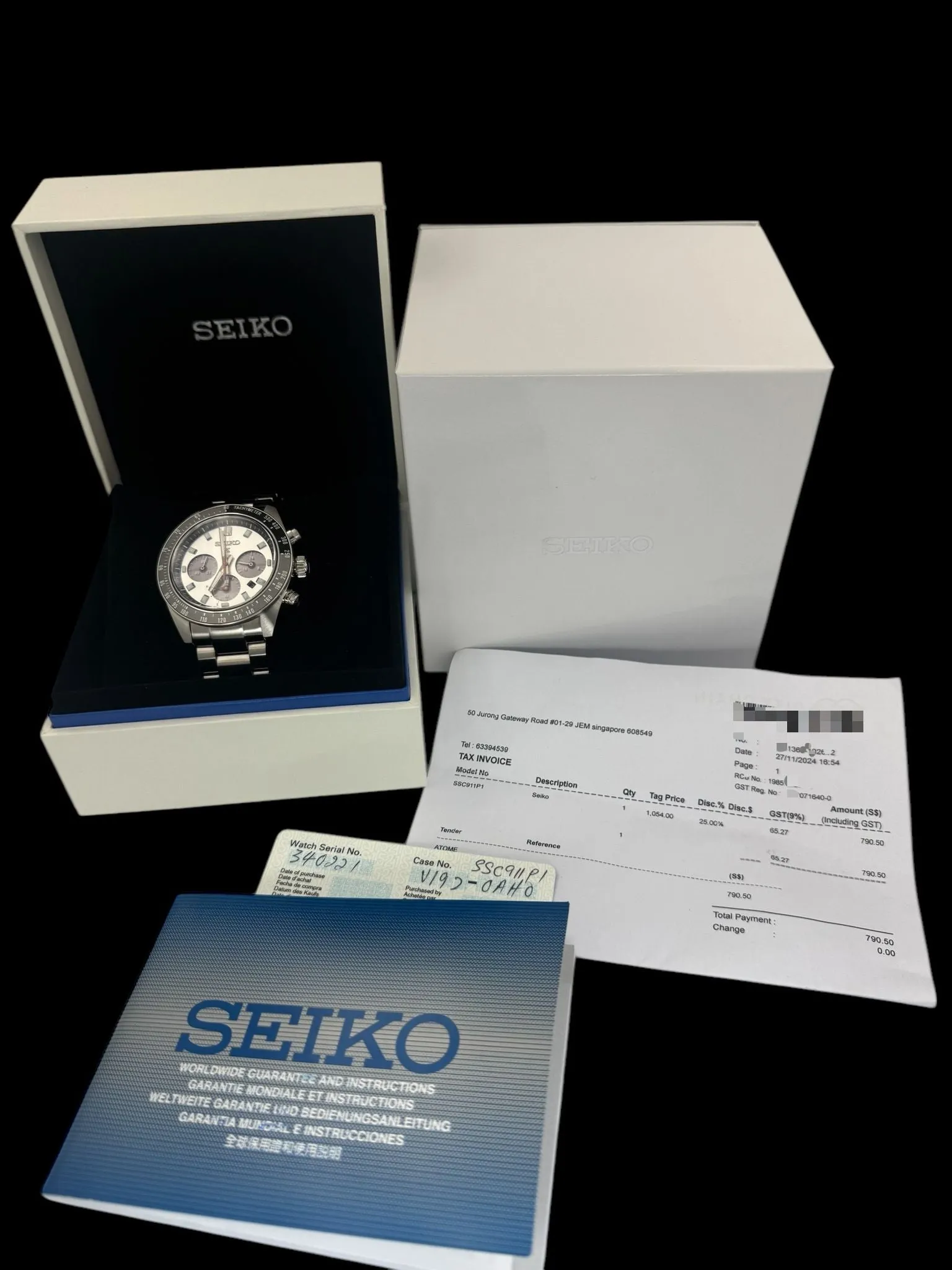 Seiko Chronograph SSC911P1 Mens Watch