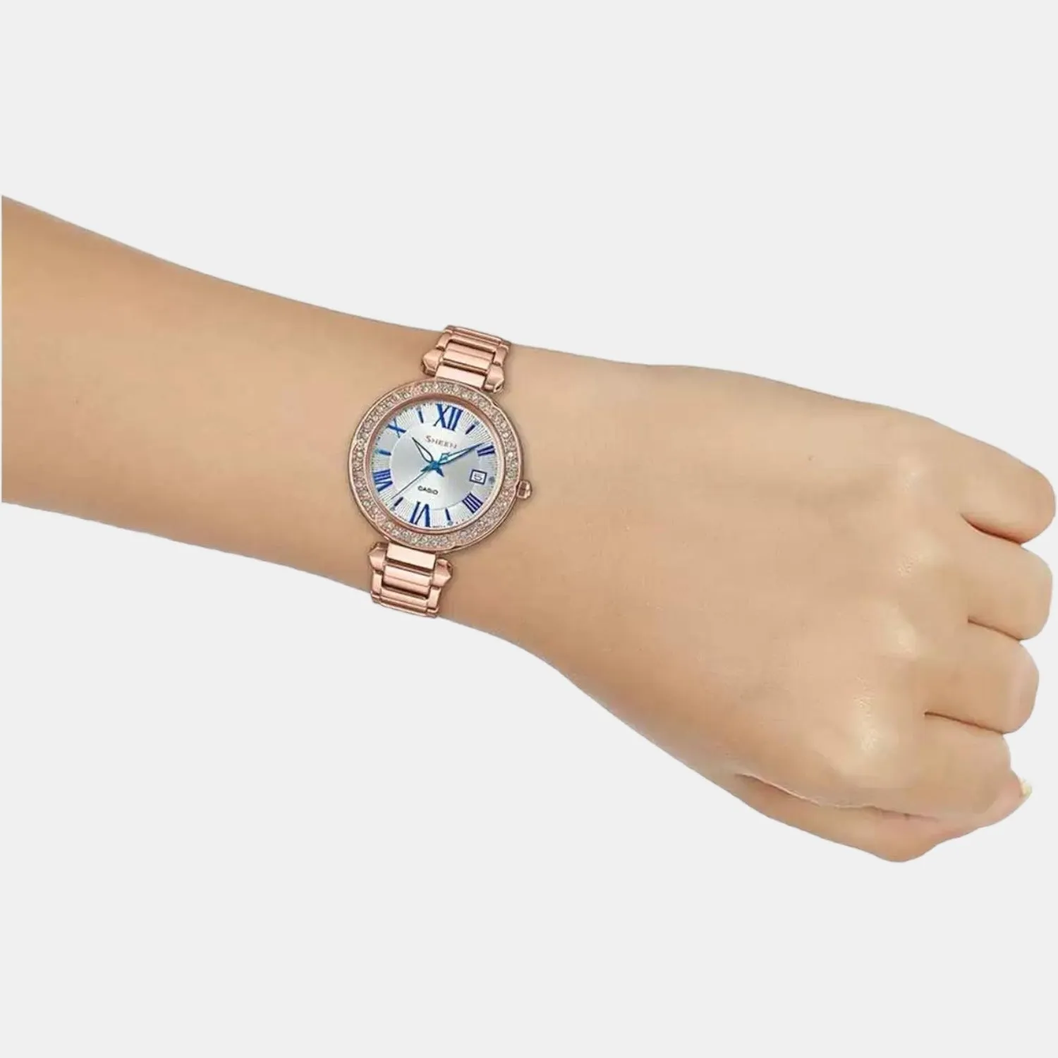 Sheen Women's Analog Stainless Steel Watch SH210 - SHE-4057PG-7AUDF