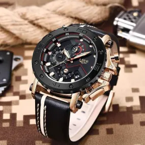 Simple Watches For Men's Military Quartz Leather Band Fashion 9899