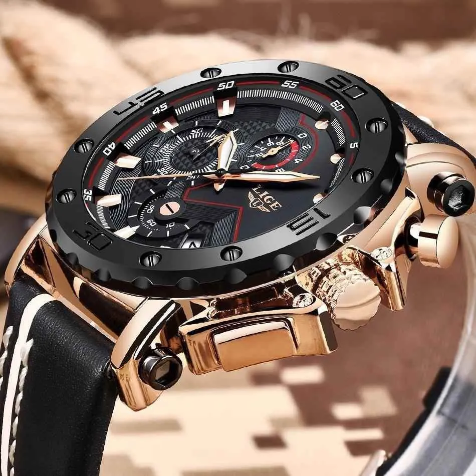 Simple Watches For Men's Military Quartz Leather Band Fashion 9899