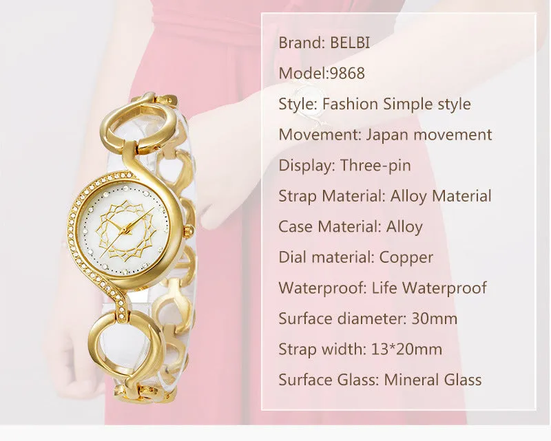 Small Dial Diamond Fashion Bracelet Watch